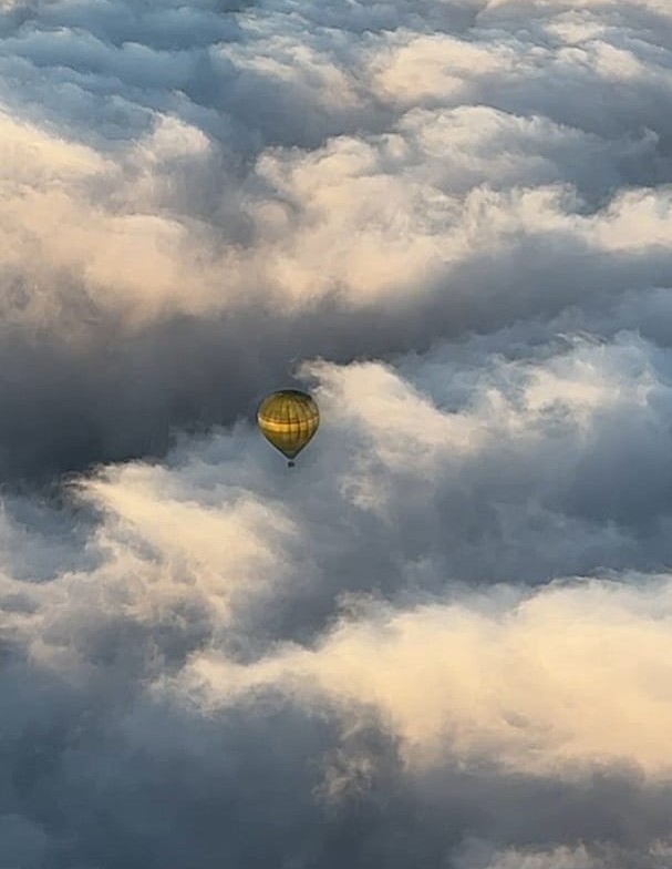 Balloon over Aravalli hills